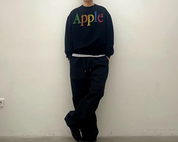 Colorful Letter Print Crewneck Sweatshirt