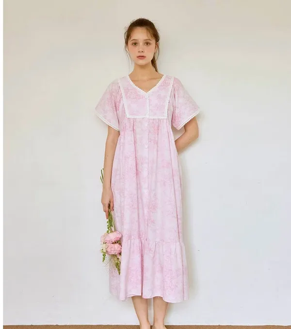 Sweet Pink Lace Dress - Fresh and Elegant