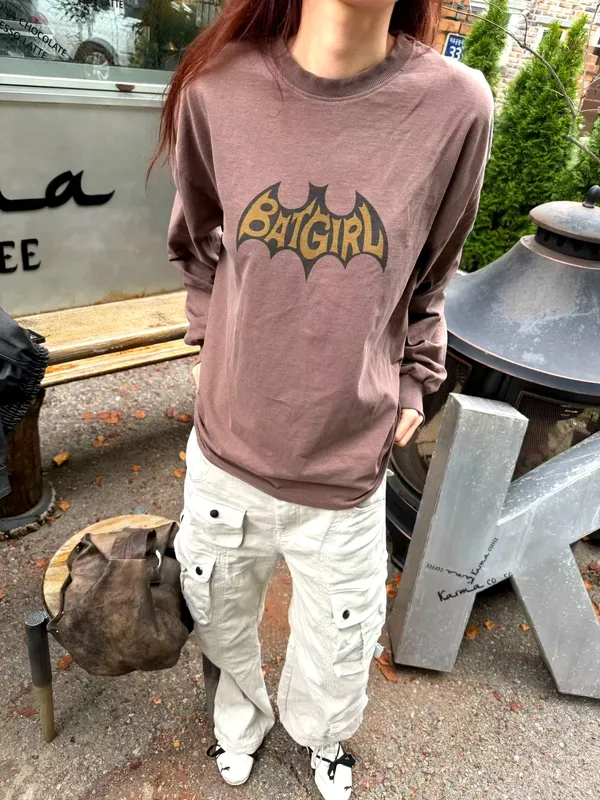 Stylish Long Sleeve T-Shirt with Unique Print, Perfect for Casual Wear