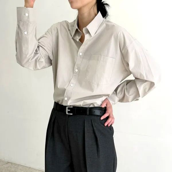 Minimalist Style Women's Shirt, Comfortable and Versatile