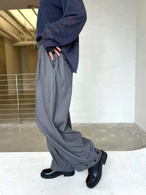 Stylish Loose Women's Pants with Elegant Gray Design