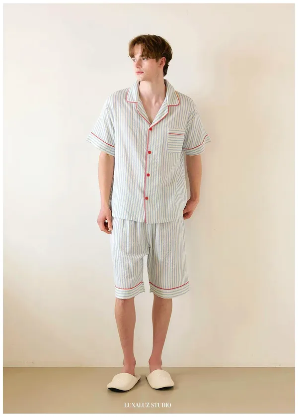 Fresh Striped Men's Set | Comfortable Casual Loungewear
