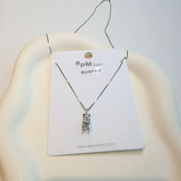 925 Silver Necklace - Minimalist Fashion Design for Everyday Wear