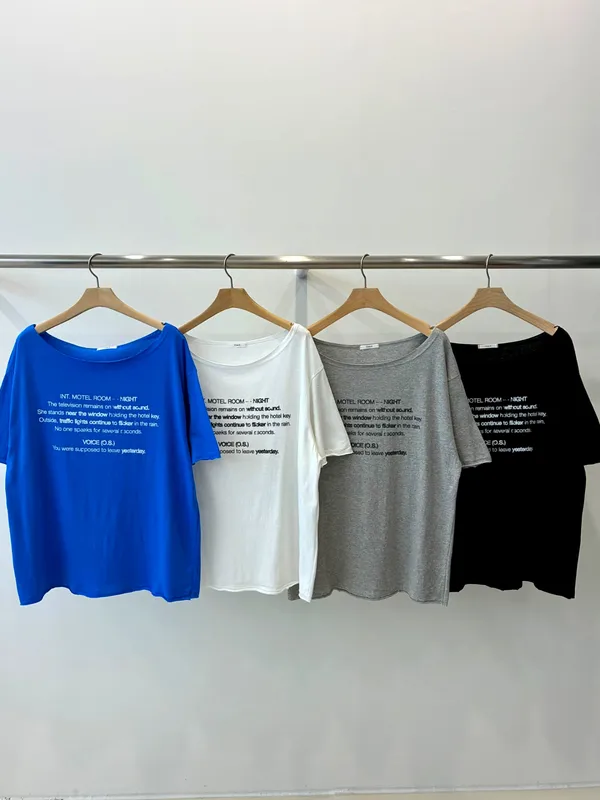 Loose Casual Letter Print Women's Top New model launched
