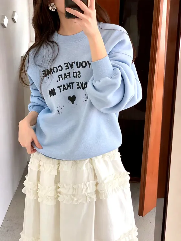 時尚印花衛衣，舒適休閒風