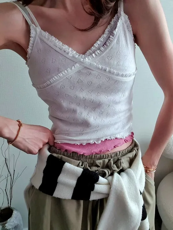 Fresh and Minimalist Women's Top, Perfect for Summer Outfits