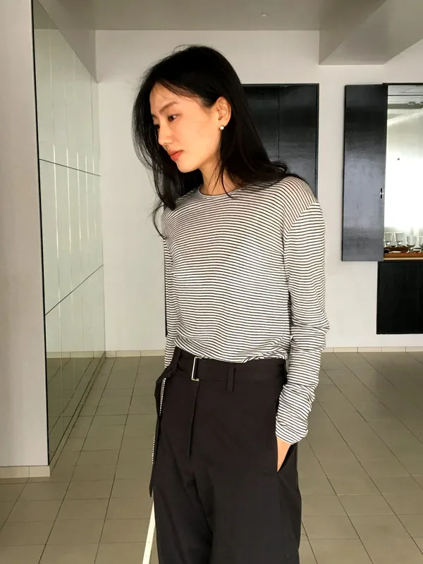 Classic Striped Women's Top - Comfortable, Breathable, and Fashionable