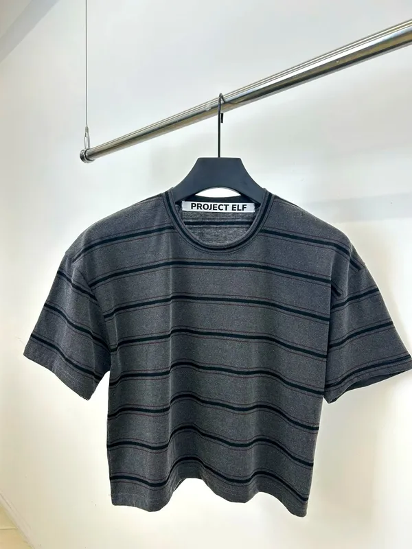 Stylish Striped Short Sleeve Top, Comfortable and Breathable for Summer Wear