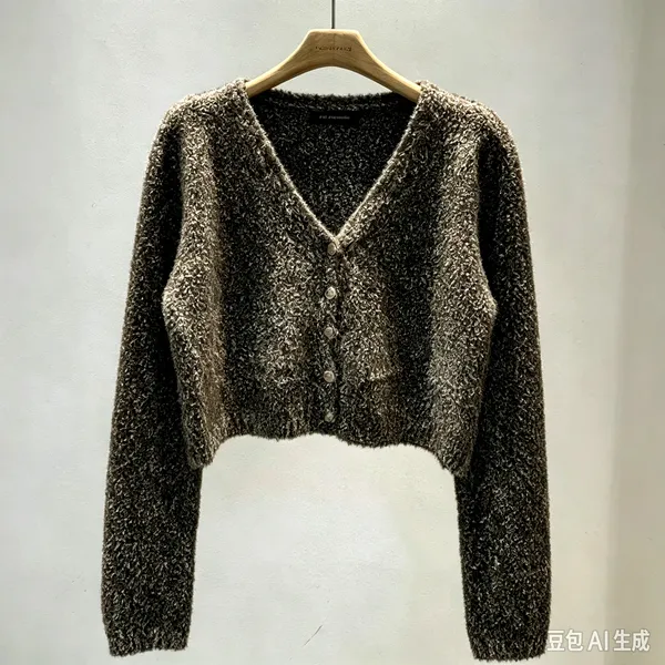 Trendy Plush Short Cardigan, Warm and Comfortable