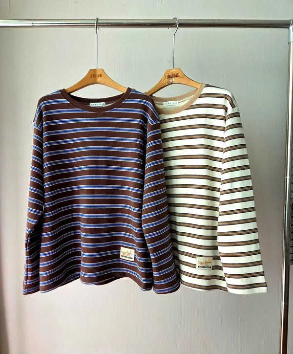 Striped Long Sleeve T-Shirt, Comfortable Casual Style