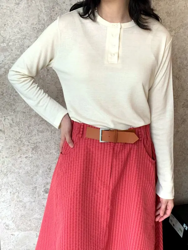Minimalist Comfortable Long Sleeve T-Shirt for Women - Versatile Casual Style