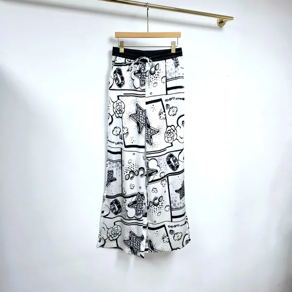 Stylish Casual Pants with Star Pattern - Comfortable and Versatile