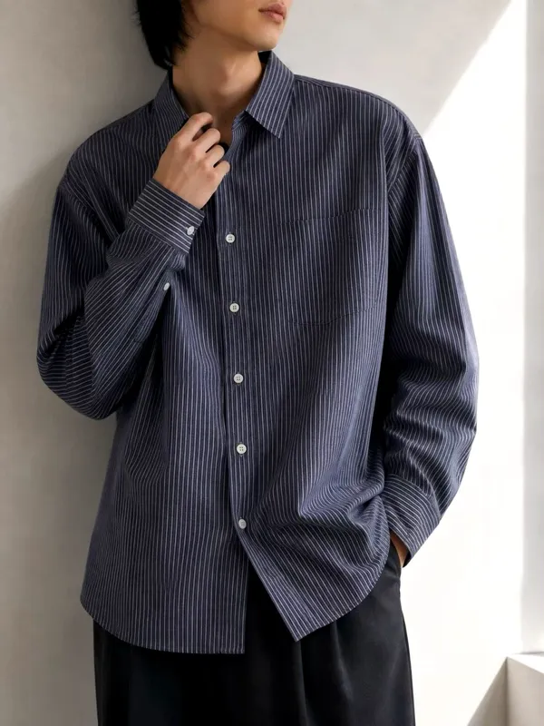 Stylish Striped Men's Shirt - A Casual Essential