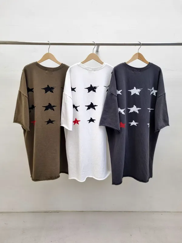 Star Pattern Loose T-Shirt, Comfortable and Stylish