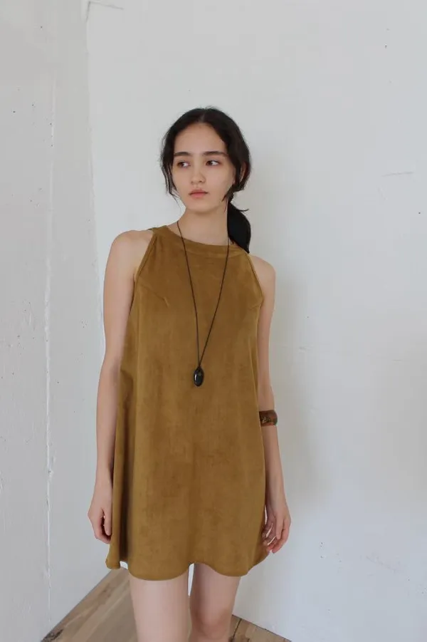 Fashionable Yellow-Brown Casual Dress - Showcase Your Elegant Charm