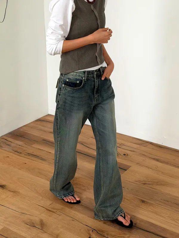 Stylish Loose-Fit Jeans, Comfortable and Versatile, Show Off Your Personality