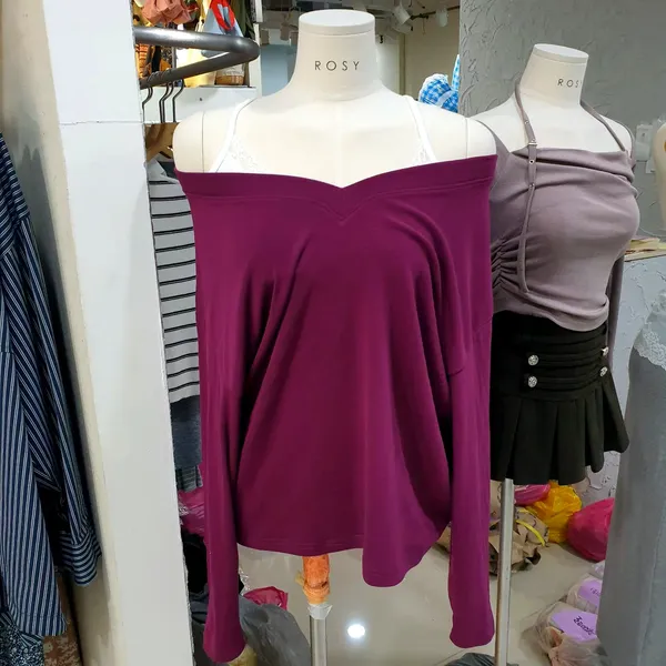 Trendy Purple Loose Women’s Top, Comfortable Casual Style