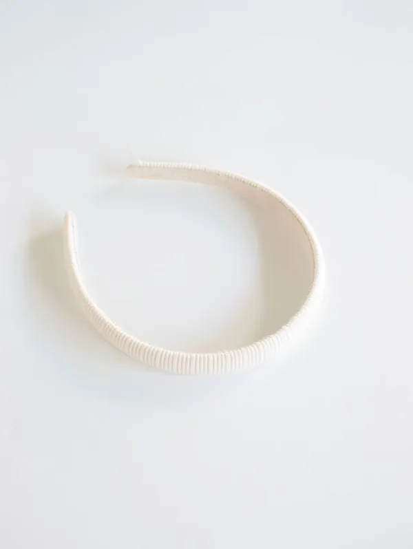 Minimalist White Headband for All Hairstyles