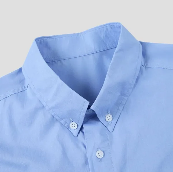 Classic Blue Shirt - Comfortable and Breathable for Any Occasion