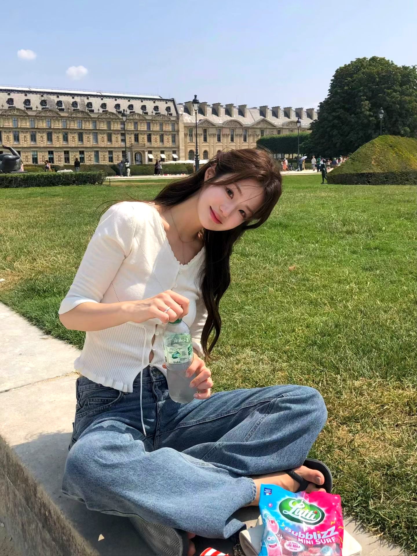트렌디한 캐주얼 여성 루즈 데님 팬츠