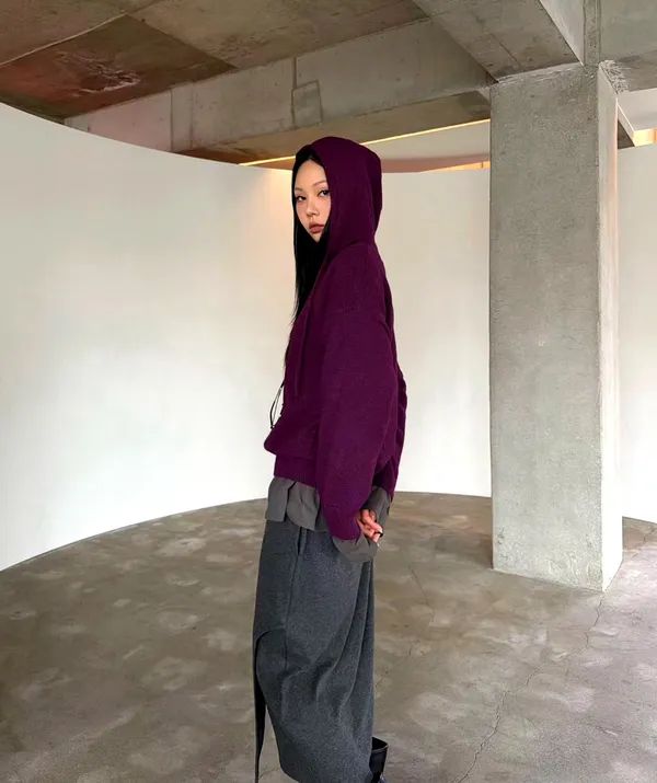 Stylish Purple Hoodie, Comfortable and Versatile