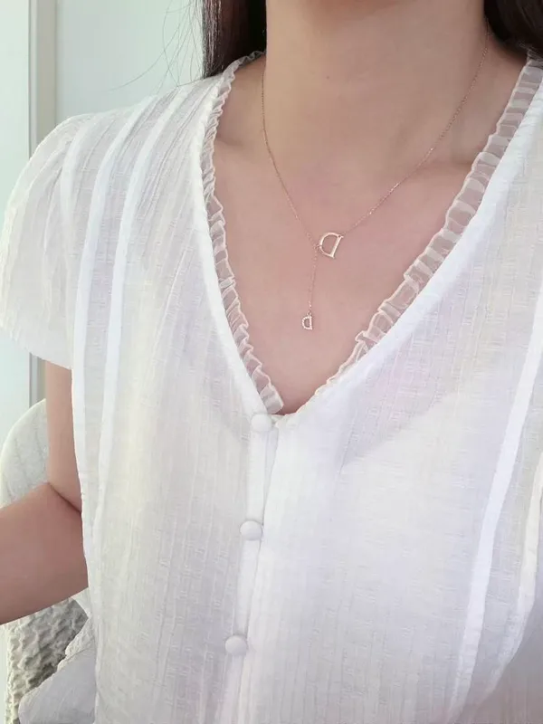 Minimalist Letter Necklace - Elegance Redefined