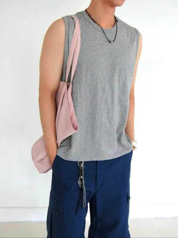 Stylish Men's Sleeveless Top - Comfortable and Breathable for Summer Wear