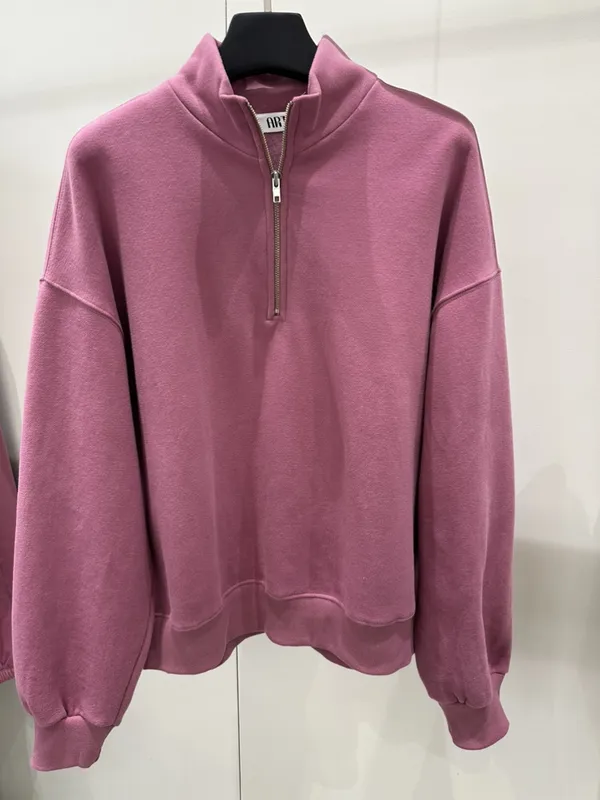 Trendy Casual Pink Zip-Up Hoodie, Comfortable and Versatile