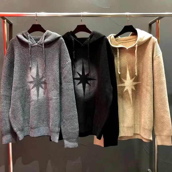 Stylish and Comfortable Hoodie with Star Pattern Design, Perfect for Casual Wear
