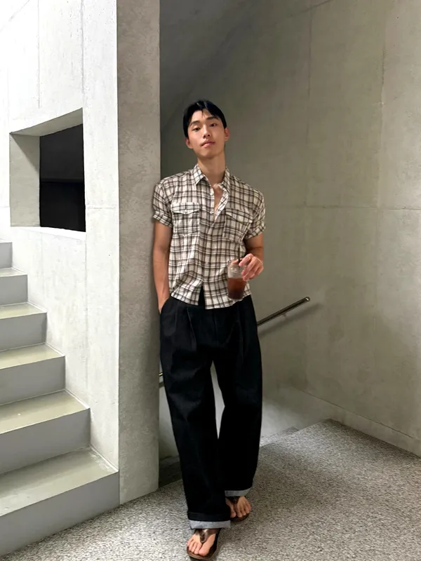 Loose Fit High-Waisted Pants, Available in Classic Black and Navy Blue