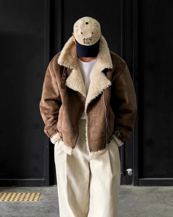 Men's Lambswool Jacket - Stylish and Warm, A Must-Have for Fall and Winter