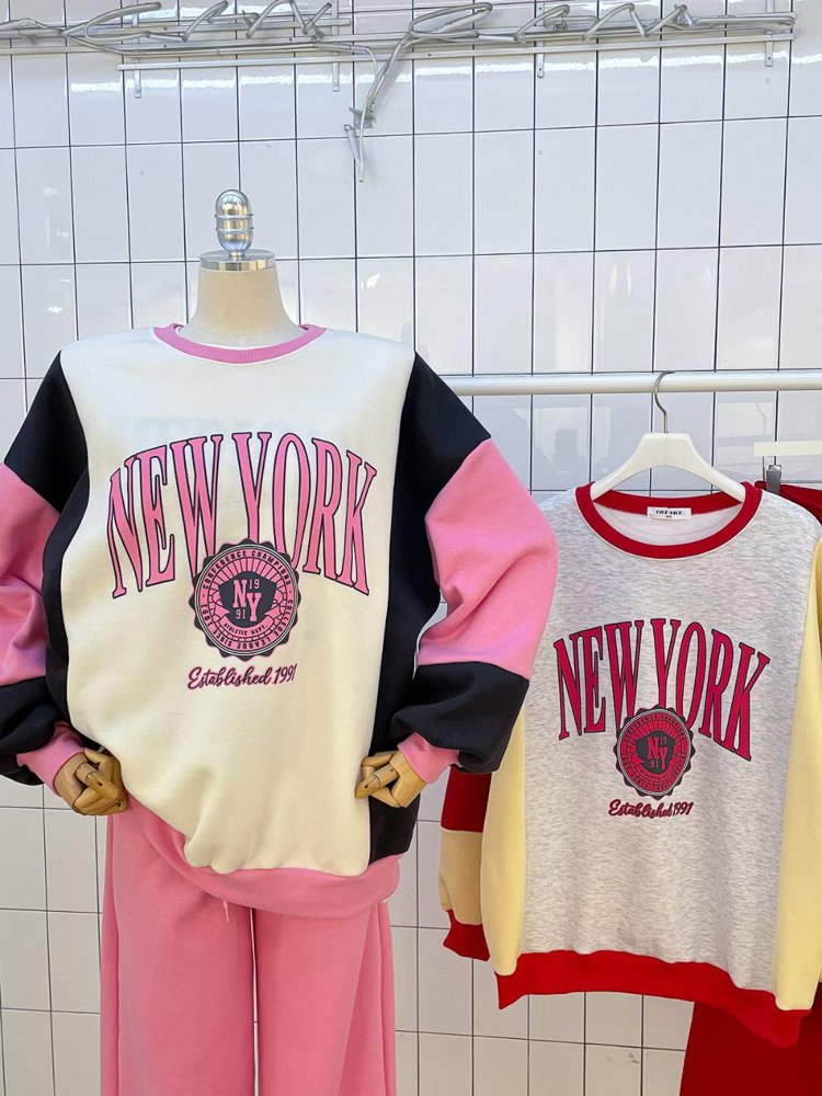 Stylish Casual NEW YORK Printed Hoodie