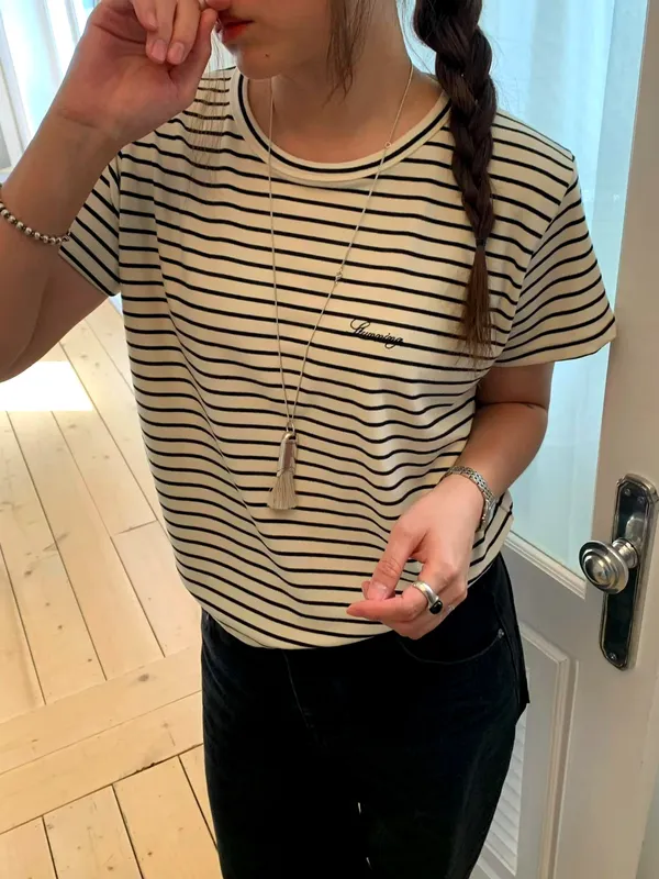 Minimalist Striped Hoodie, Fashionable and Versatile