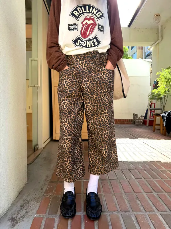 Fashionable Leopard Print Casual Pants - Comfortable and Versatile