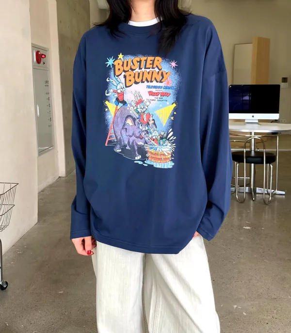 Vintage Style Printed T-Shirt, Comfortable and Versatile