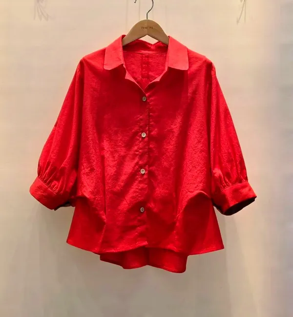 Fashionable Red Shirt - Lightweight and Breathable for Perfect Pairing