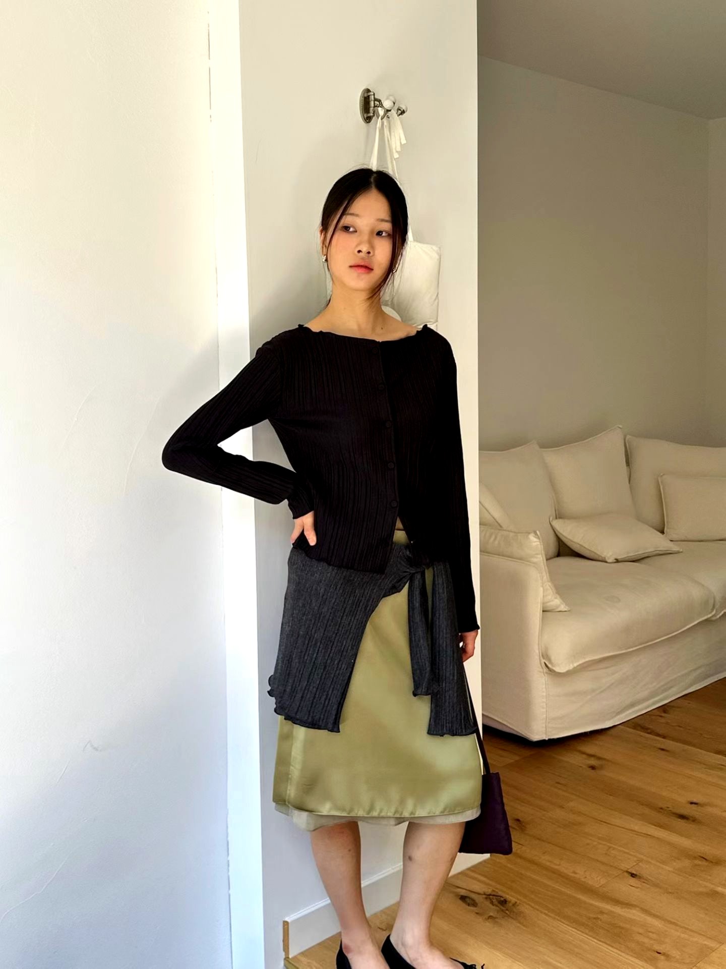 패셔너블하고 다재다능한 여성용 탑, 우아한 슬림핏 디자인