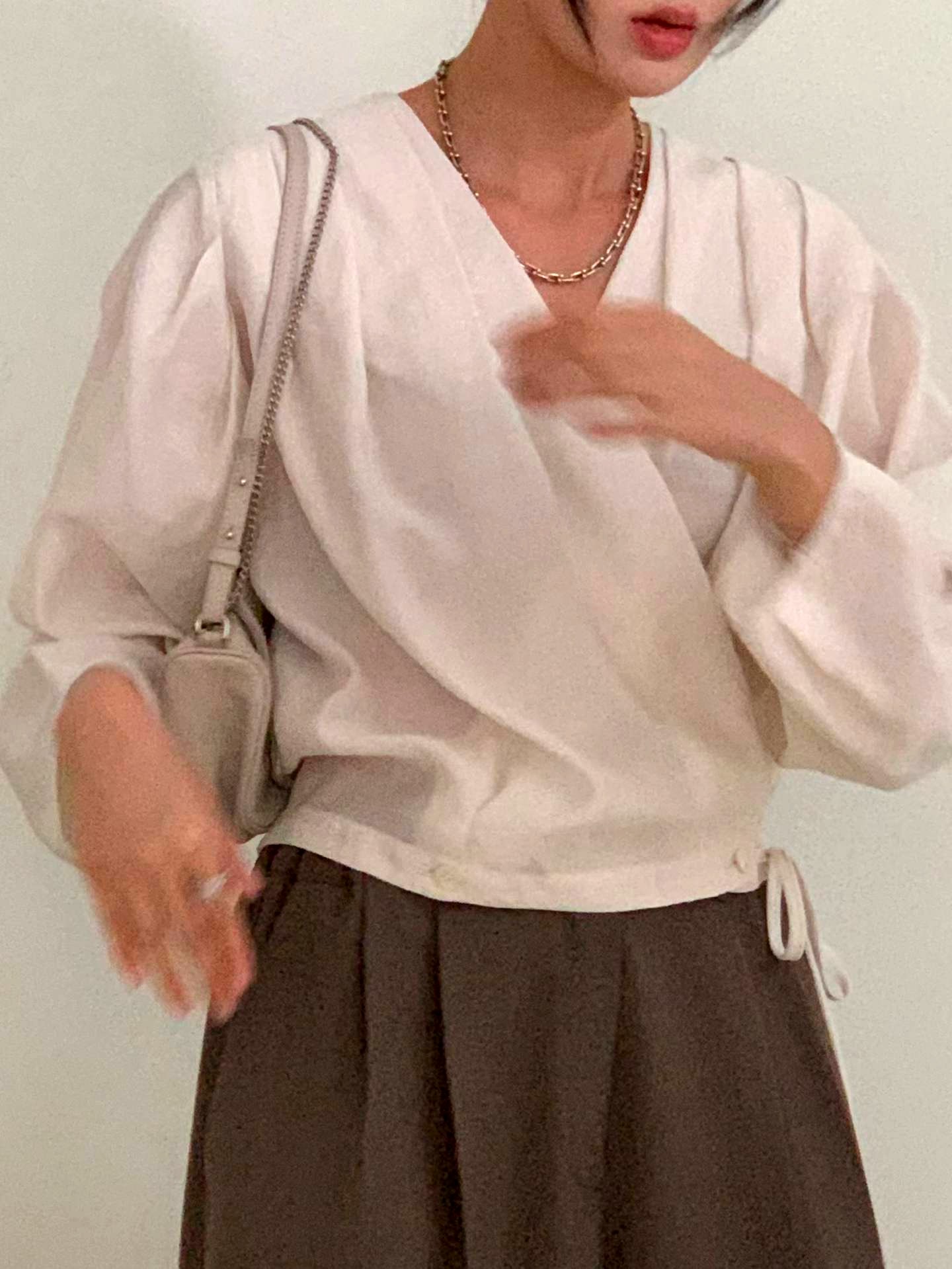 미니멀리스트 여성용 탑, 가볍고 편안한 일상 착용에 적합