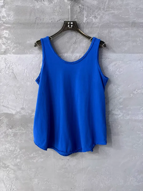 Fresh Blue Sleeveless Top, Effortlessly Matches Summer Styles