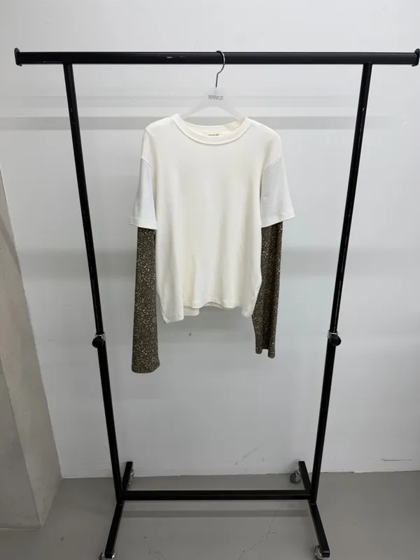 Fashionable Minimalist Color Block Long Sleeve T-Shirt, Comfortable and Versatile