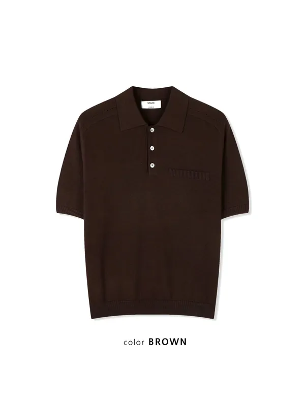 Stylish Brown Short Sleeve Shirt for Men - Comfortable and Breathable