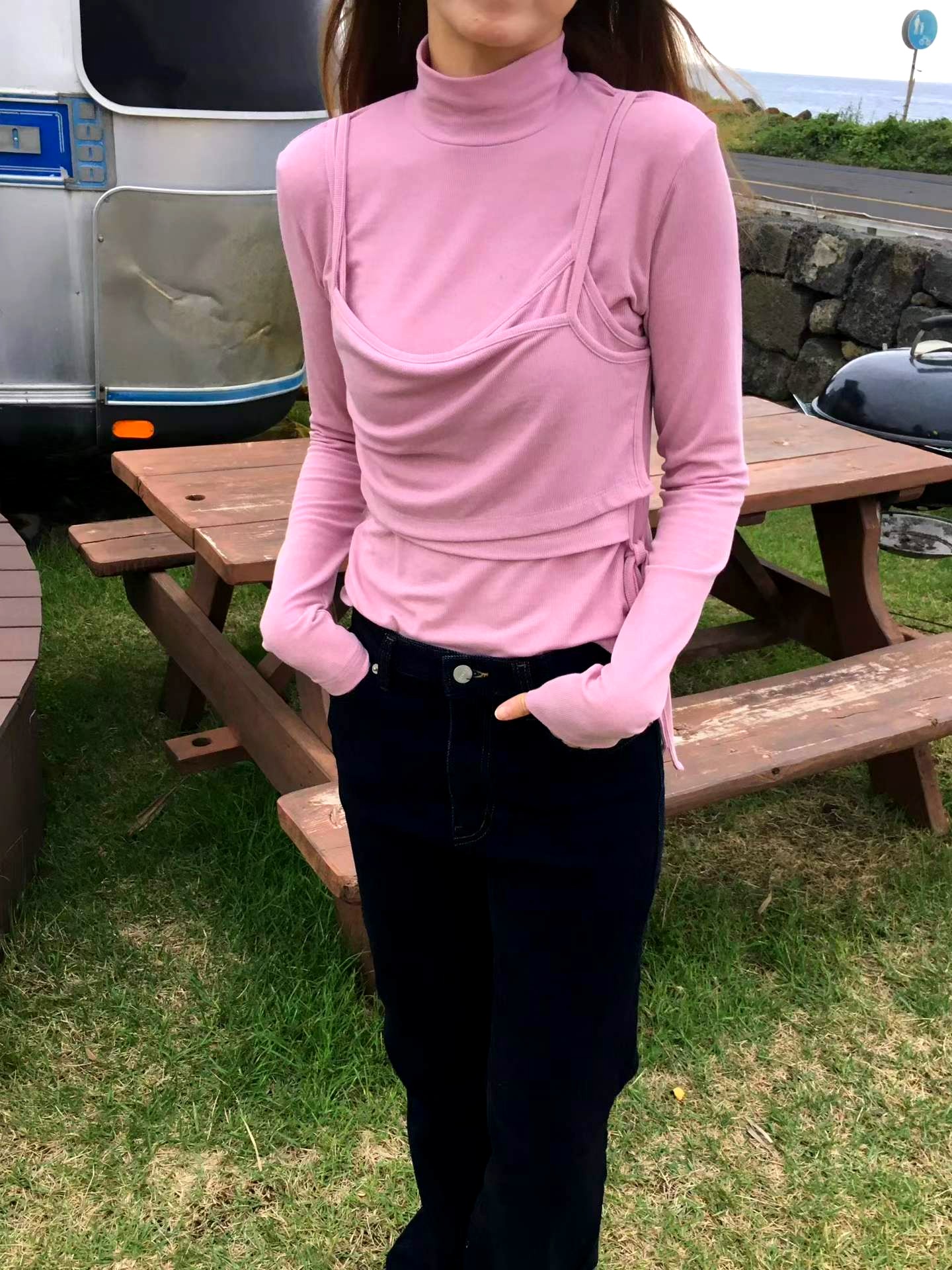 패셔너블하고 다재다능한 여성용 티셔츠, 부드럽고 편안한 봄가을용