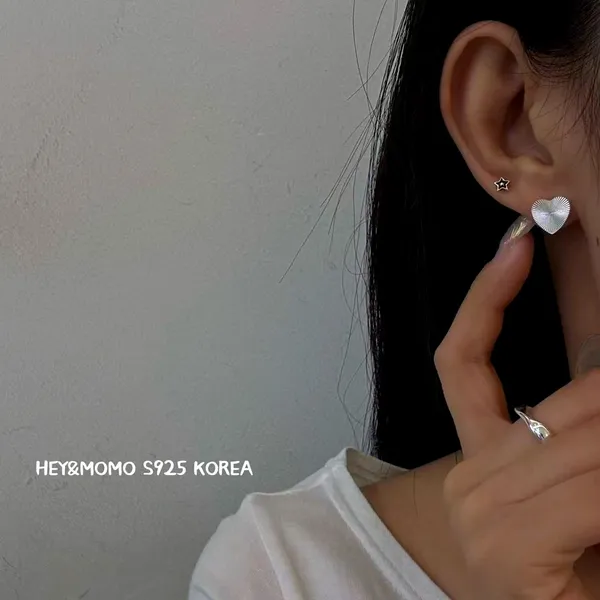 Bông tai hình trái tim bạc 925 - Phụ kiện thời trang cho phụ nữ