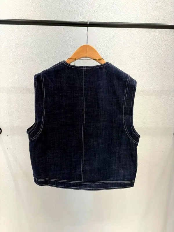 Trendy Denim Vest - Simple and Casual Style