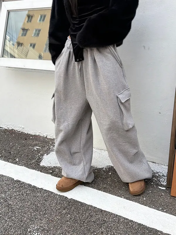 Loose Casual Gray Women's Pants, Comfortable and Versatile