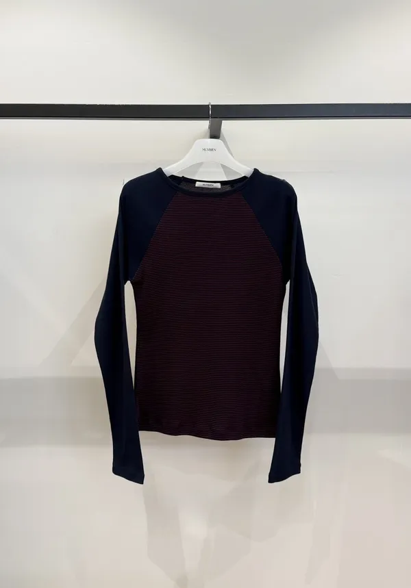 Stylish Striped Long Sleeve T-Shirt, Comfortable and Versatile
