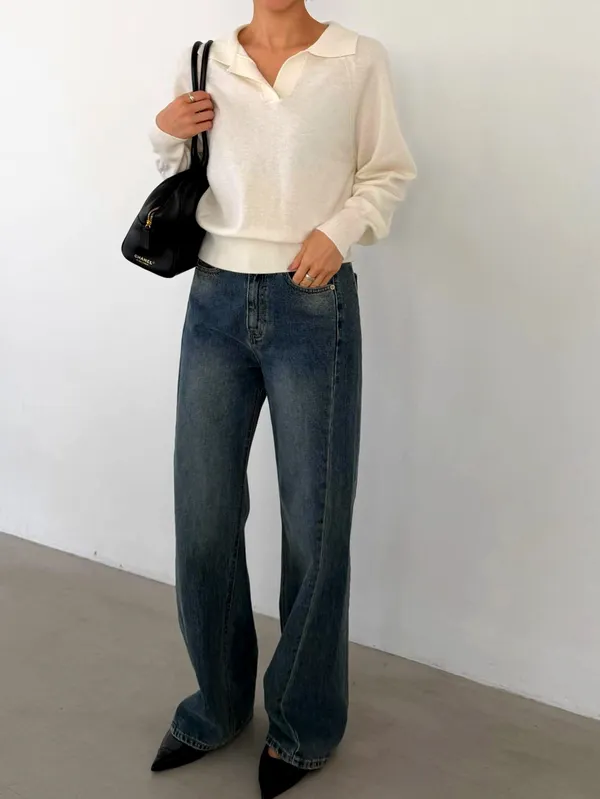 Stylish Minimalist Women's Top - Comfortable and Versatile