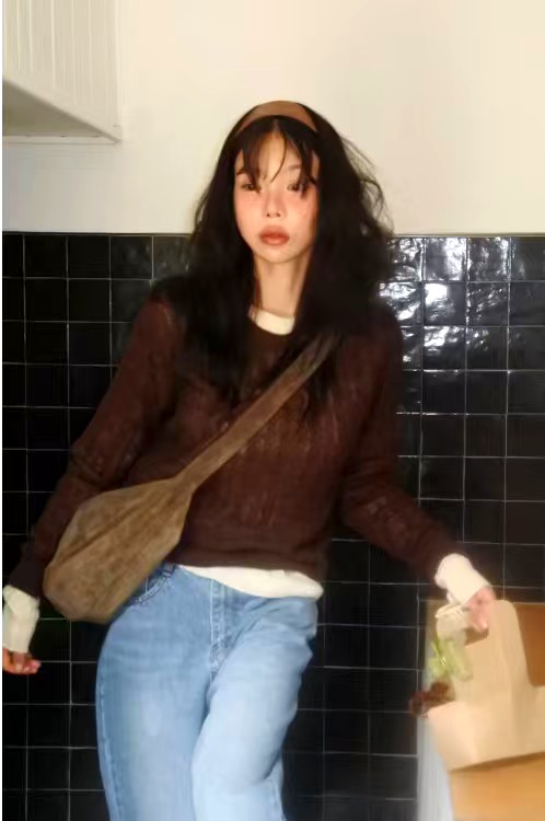 패셔너블 캐주얼 여성 상의, 편안하고 통기성이 좋으며, 청바지와 완벽하게 어울림 mocobling 64216