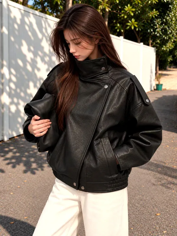 Stylish Black Women's Jacket - Elegance Meets Coolness