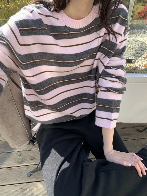 Striped Sweater, a Warm and Comfortable Essential